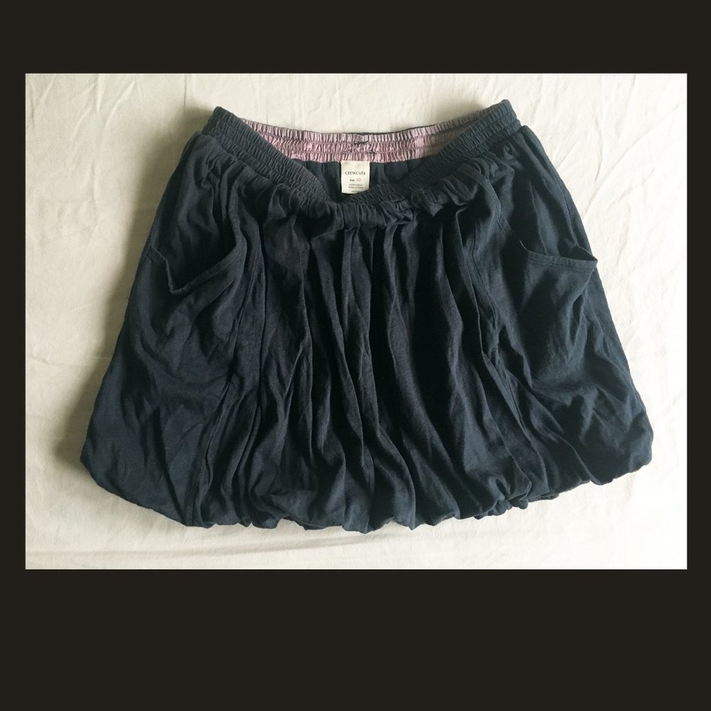 Crewcuts girl black skirt. size 10.
